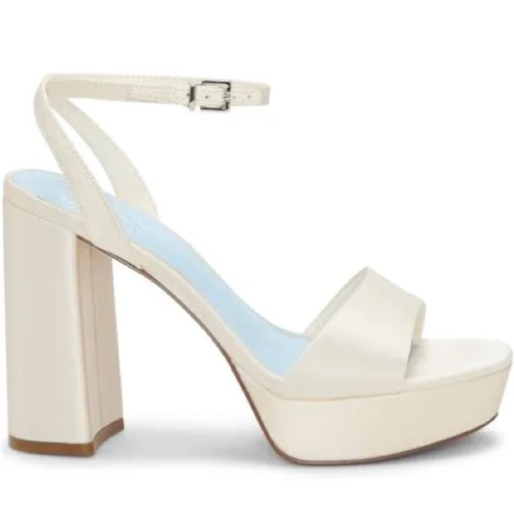Vince Camuto White Bride Platform Heels